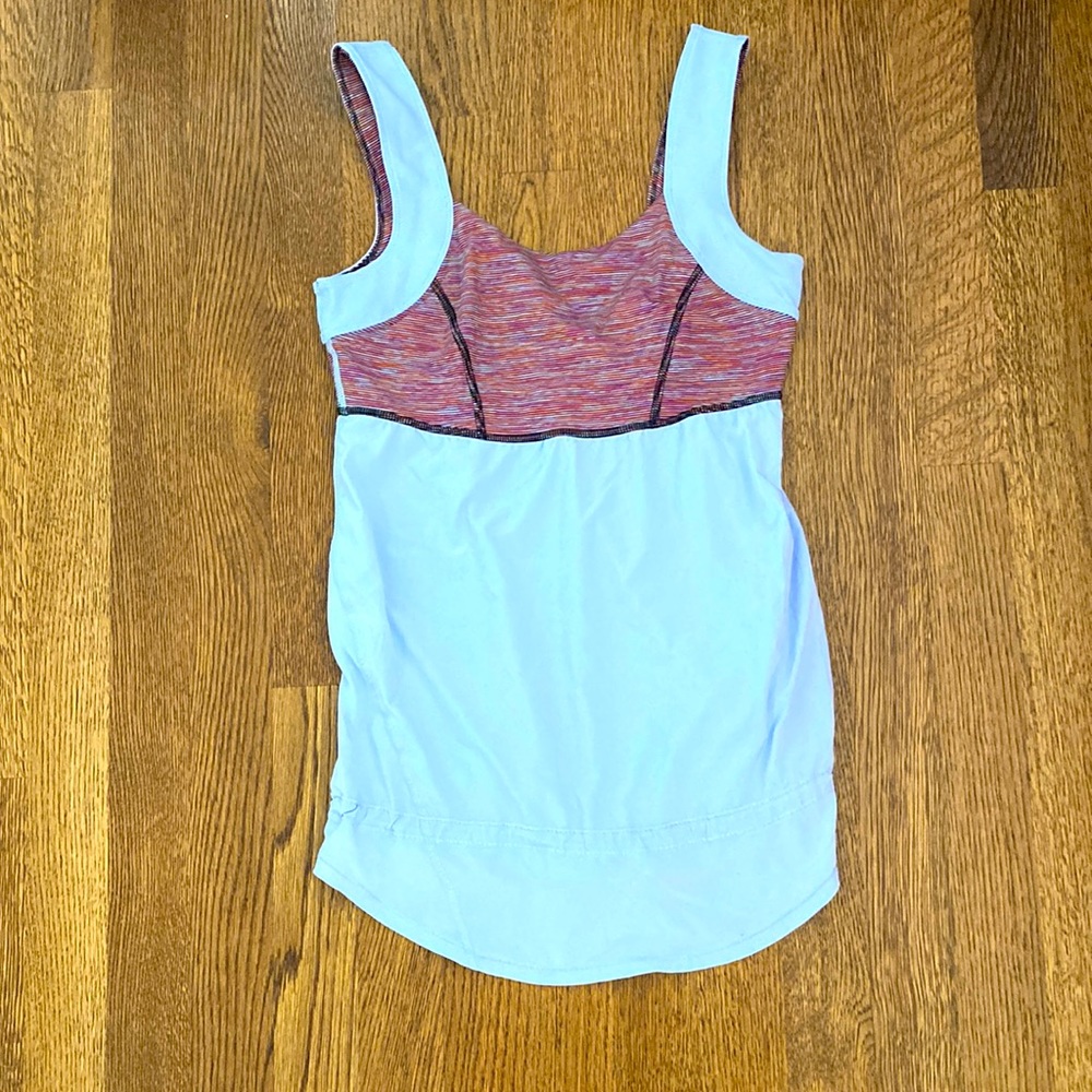 Lululemon blue and patterned tank top